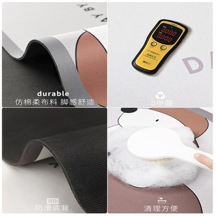 科技布浴室吸水软l垫防滑脚垫卫生间地垫家用厕所洗手间小垫子