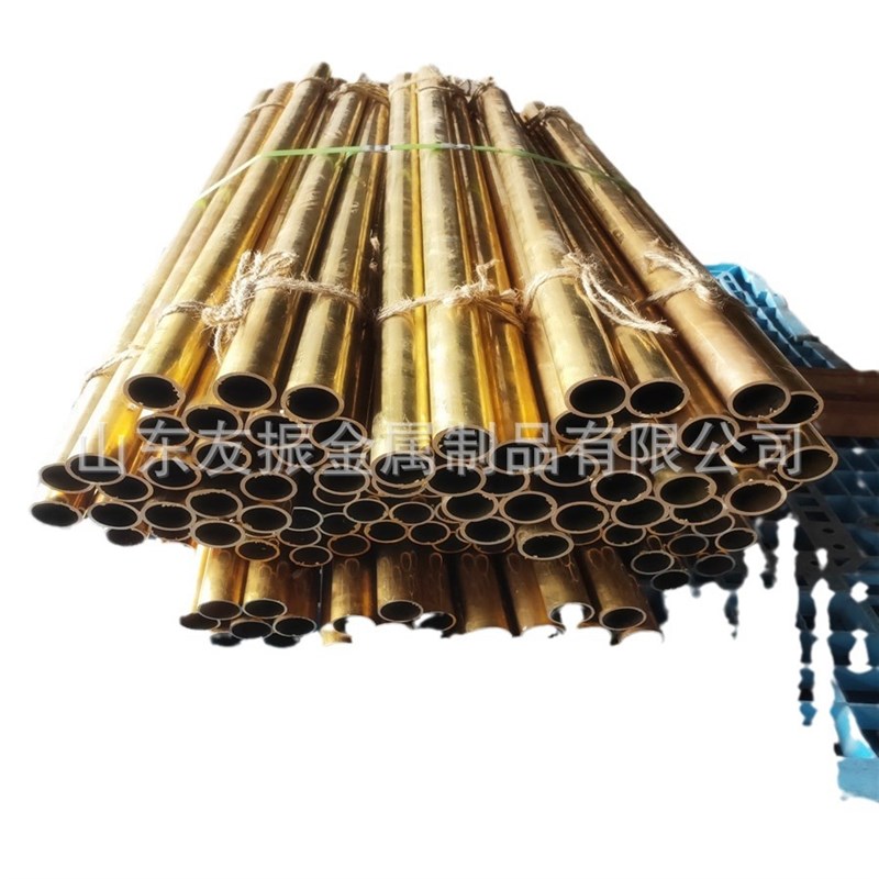 H62黄铜管 装饰黄q铜方管加工定制 乐器铜管 楼梯扶手黄铜管
