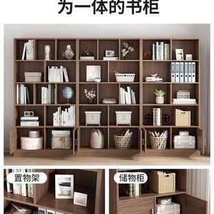 简易书架书柜简约落地学r生家用卧室展示柜收纳柜子小储物柜置物