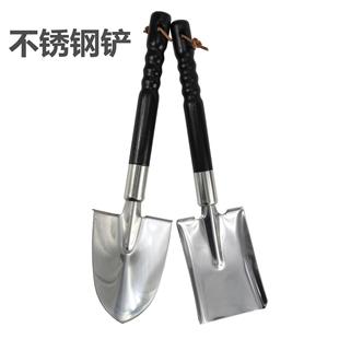 车载户外野营铲子园林工具 农用园林工具加厚不锈钢园艺铁铲铁锨