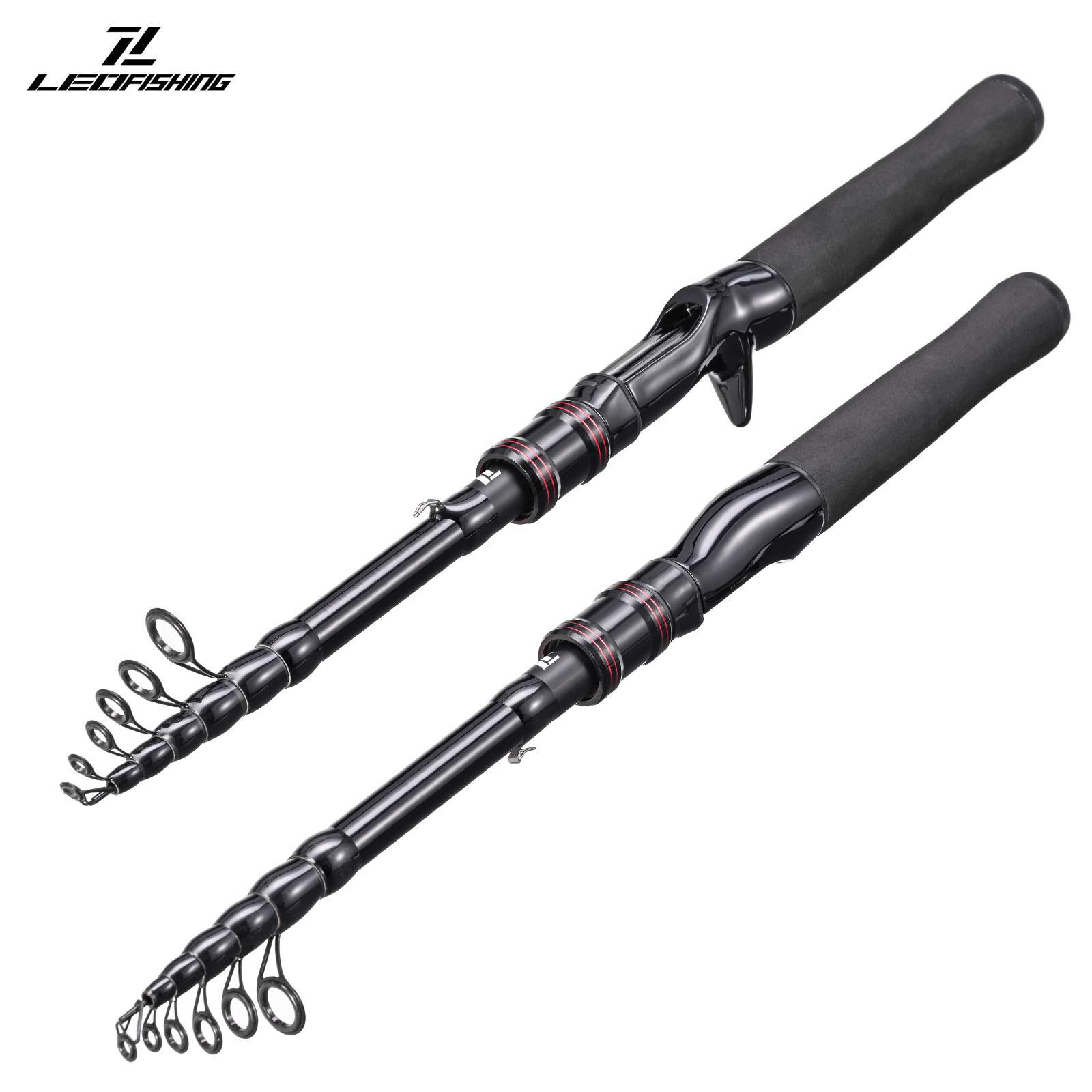 LEO/乐欧 28296【碳素伸缩路亚竿】便携直枪柄旅行泛用竿海竿鱼竿