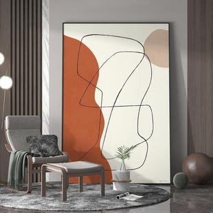 抽象入户玄关装 饰酒店壁画样板间挂画定制 饰画客厅大尺寸落地画装