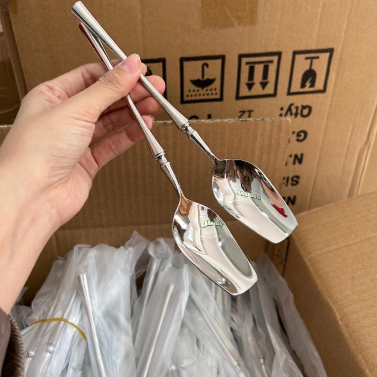 一诺厨房套装小蛮腰法式刀叉勺304不锈钢勺子西餐餐具甜品勺叉子