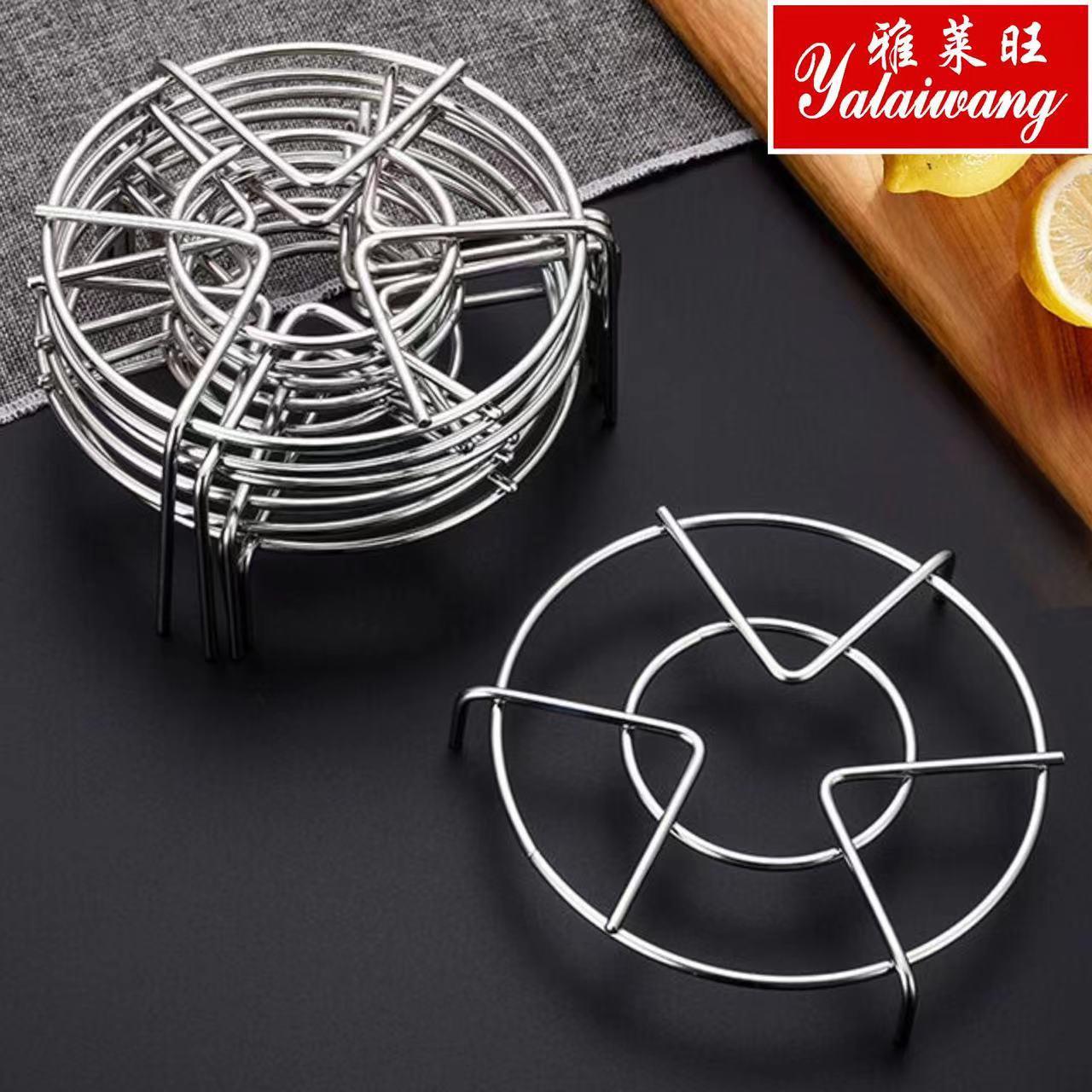 不锈钢蒸架加厚三脚锅架厨房多功能烹饪支架蒸盘蒸笼架厂家