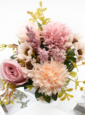 1 Bunch Rose Chrysanthemum Combination Bouquet High Quality