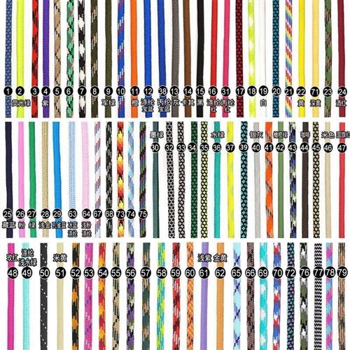 4mm七芯7心迷彩伞绳线手工DIY编织绳扁线户外登山战狼手环手錬