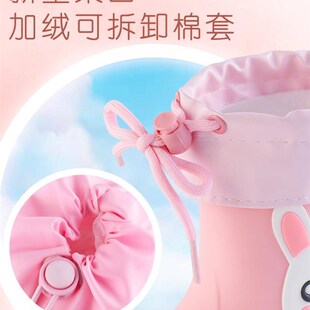 极速雨鞋儿童女款加绒可拆卸内胆男童轻便防滑公主胶靴幼儿园雨靴
