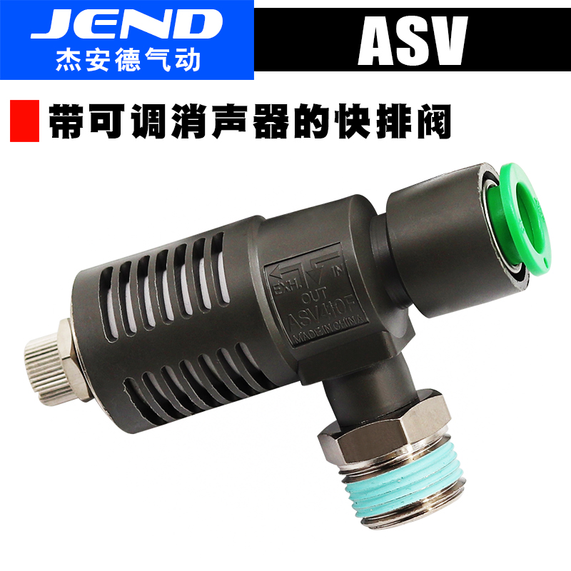 ASV310F-01-06S快速排气节流阀ASV410F-02-08S/ASV510F-03-10S