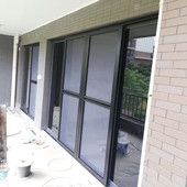 极速深圳定制304金刚网纱门阳台落地纱窗防蚊不锈刚纱网铝合金平