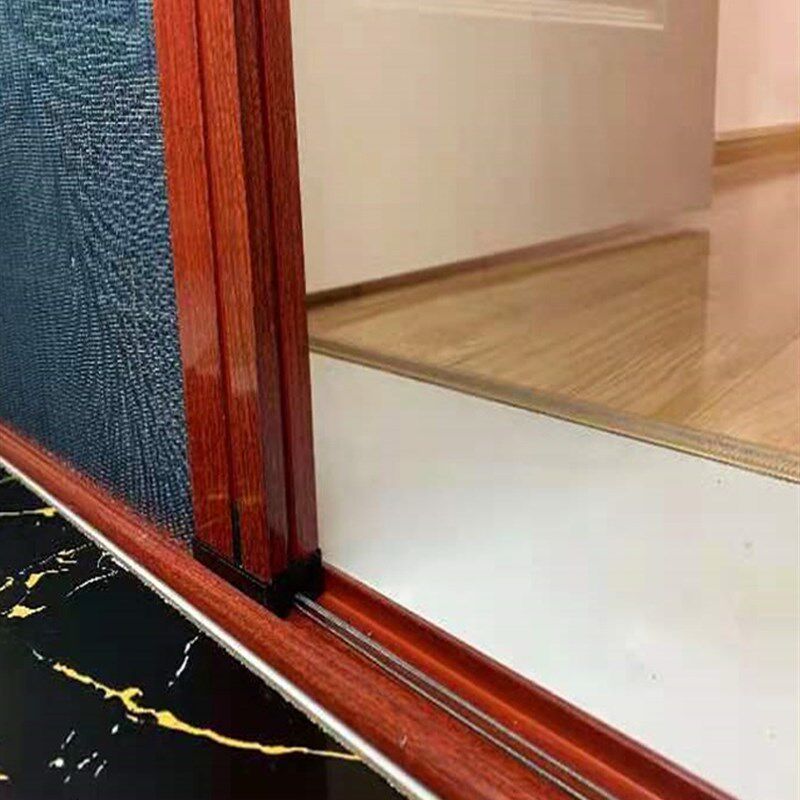 极速移动纱门入户门轨道农村大门铝合金滑轮纱窗门新款进户门免打