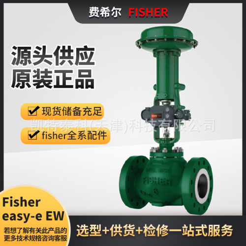Fisher EWS控制阀配Fisher585C活塞执行器或657/667薄膜式执行器
