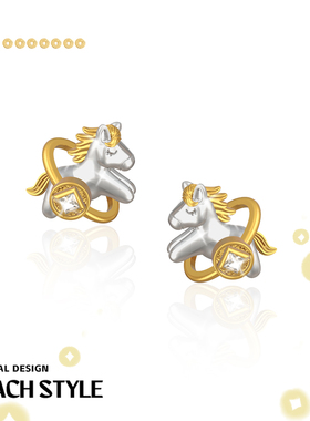 DOACH 马上有钱纯银耳钉养耳洞原创设计冷淡风高级感耳环甜酷耳饰