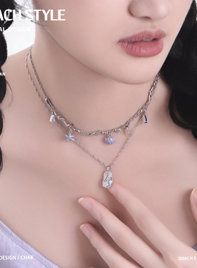 DOACH 天然白蝶贝s925纯银项链小众高级感锁骨链秋冬气质时尚颈链