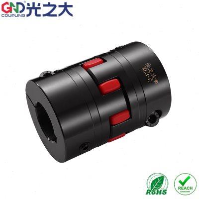 光之大45钢联轴器XL3-C夹紧式键槽星型弹性大扭矩梅花连接器