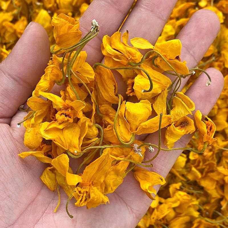 金兰石斛花干花茶云南新鲜铁皮石斛花茶束花石斛茶泡茶养生茶