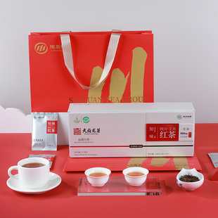 天府龙芽知味红茶茶叶礼盒装送礼长辈特级工夫红茶四川茶高端100g