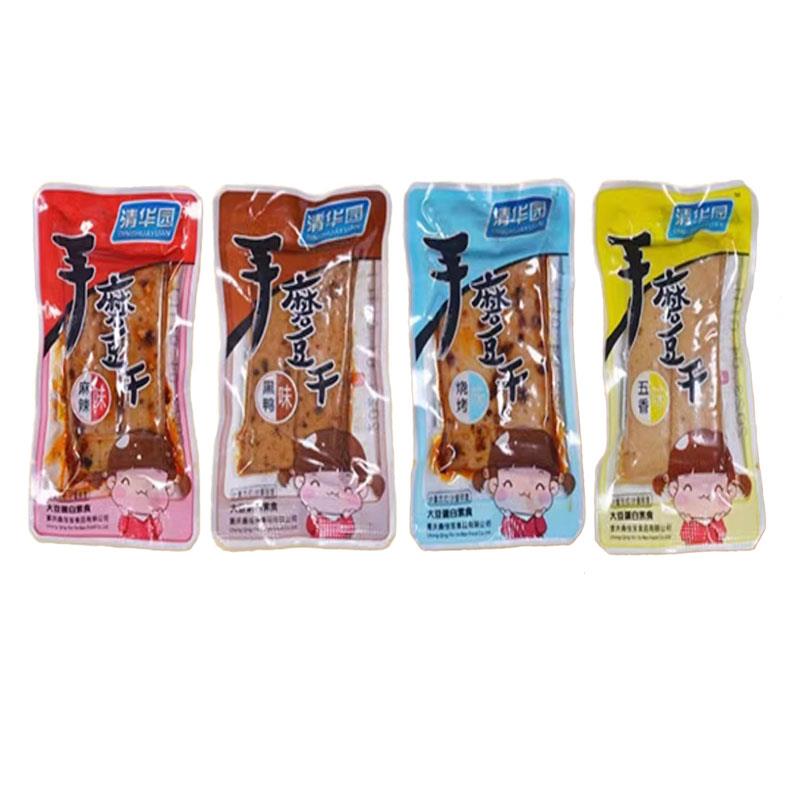 清华园手磨豆干 干黑鸭五香烧烤麻辣味豆制品Q弹豆干 干独立小包