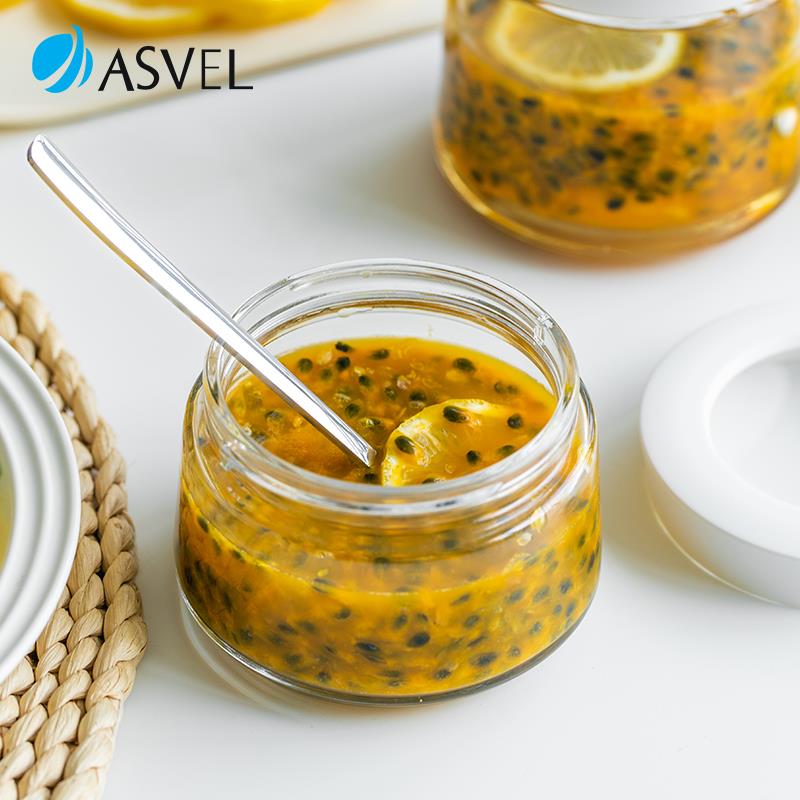密封罐日本asvel柠檬百香果分装瓶子空瓶储物罐储存收纳罐玻璃罐