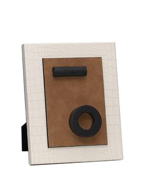 轻奢现代极简手工几何艺术相框装饰摆件书房书柜创意装饰品摆设