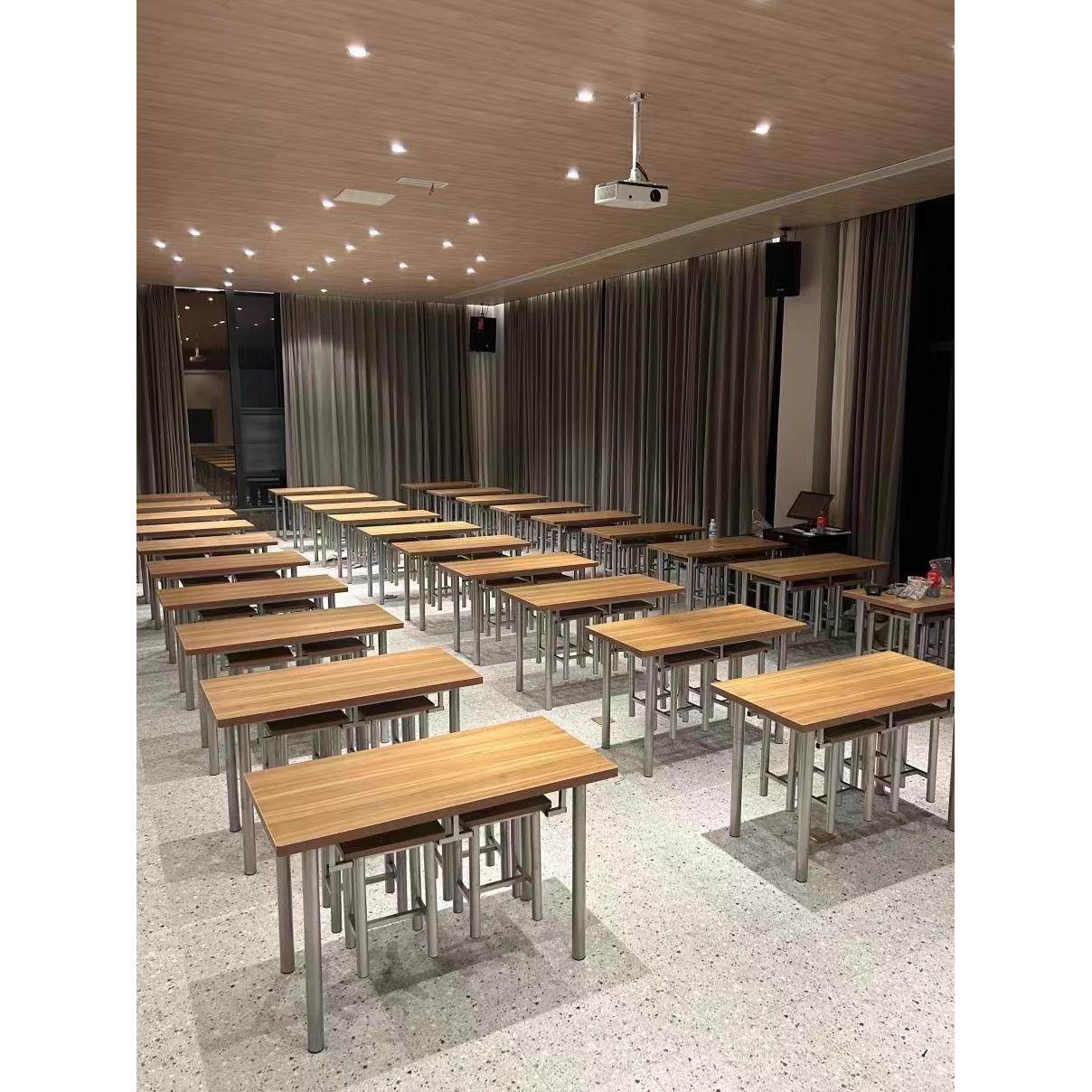 餐厅桌椅组合快餐店吊凳4/6/8人学校托儿所员工休息商业桌,住宅家具,板木餐桌,淘宝优惠券,粉丝福利购,淘宝优惠卷