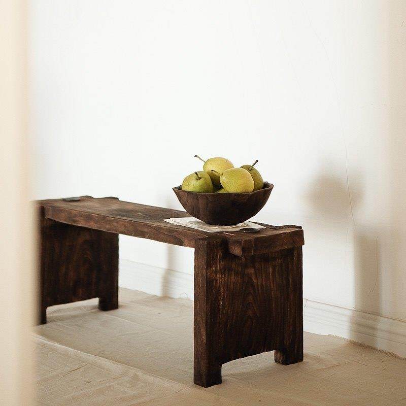 实木沙发边几角几浴室沙发茶几床边椅复古手工做旧款艺术家居长凳,住宅家具,角几/边几,淘宝优惠券,粉丝福利购,淘宝优惠卷