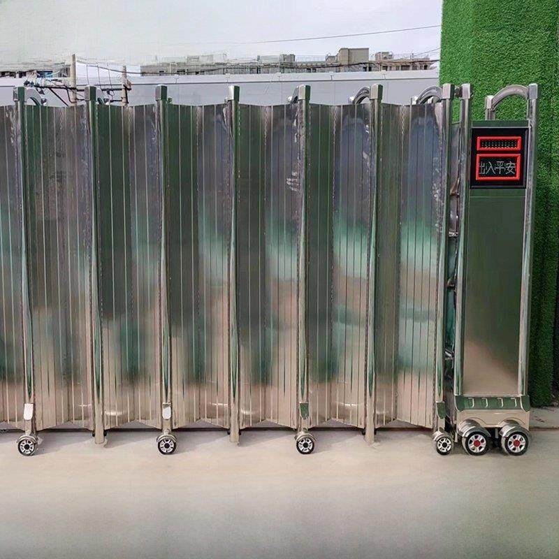 电动密封门幼儿园封闭学校不锈钢屏风户外工地工厂伸缩折叠门,全屋定制,庭院门,淘宝优惠券,粉丝福利购,淘宝优惠卷