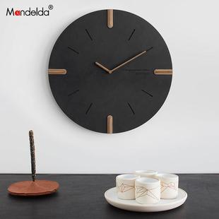 满得达钟表挂钟客厅大尺寸2025新款创意简约现代大气餐厅钟挂表