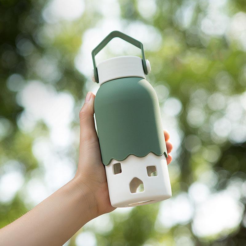 玻璃茶杯茶水分离个人专用便携办公室随手杯女清新耐热防烫泡茶杯