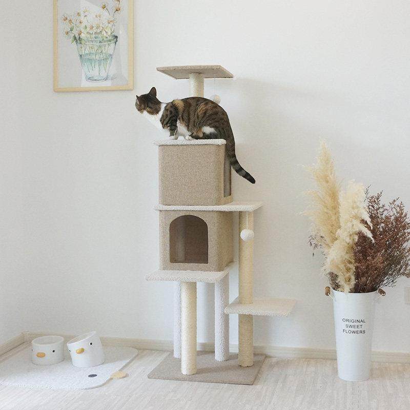 剑麻猫爬架子猫窝猫树一体大型猫抓柱猫跳台四季通用猫架子不占地,宠物/宠物食品及用品,猫爬架,淘宝优惠券,粉丝福利购,淘宝优惠卷