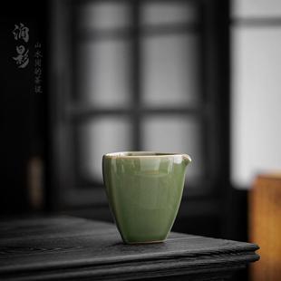 复古手抓三角公道杯功夫茶具泡茶分茶器创意防烫公杯家用茶海匀杯