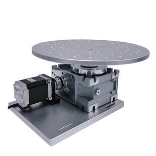 电动激光旋转台打标雕刻焊接中空旋转平台工装变位机伺服步进电机