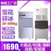 雪花制冰机商用颗粒摆盘刺身实验室全自动碎冰All火锅店制冰机