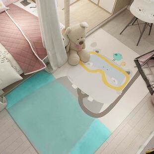 儿童环保地毯ins风卧室满铺可爱公主卡通男孩床边毯女孩房间地