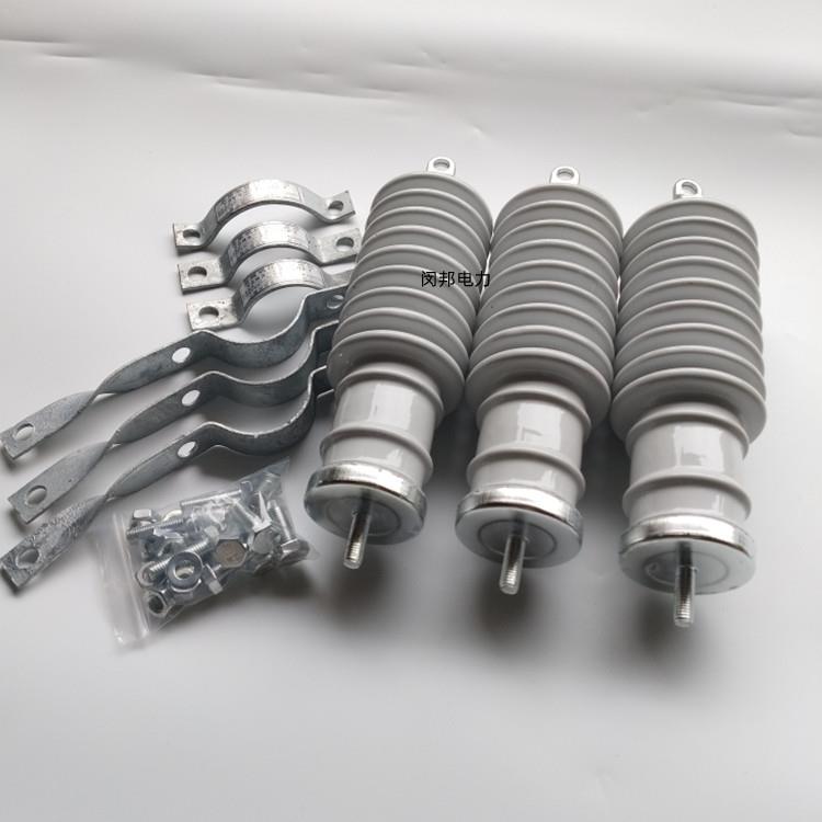 10KV高压陶瓷氧化锌避雷器Y5WS-17/50户外陶瓷 瓷外套避雷器现货