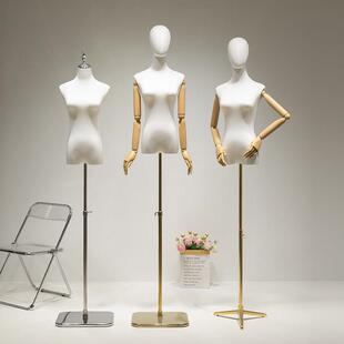 模特展示架女装专用半身韩版衣服婚纱旗袍服装店橱窗道具人体全身