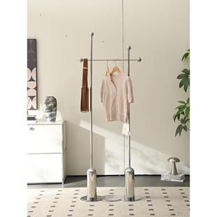 意式极简衣帽架落地不锈钢轻奢高级感卧室门口客厅家用艺术挂衣架