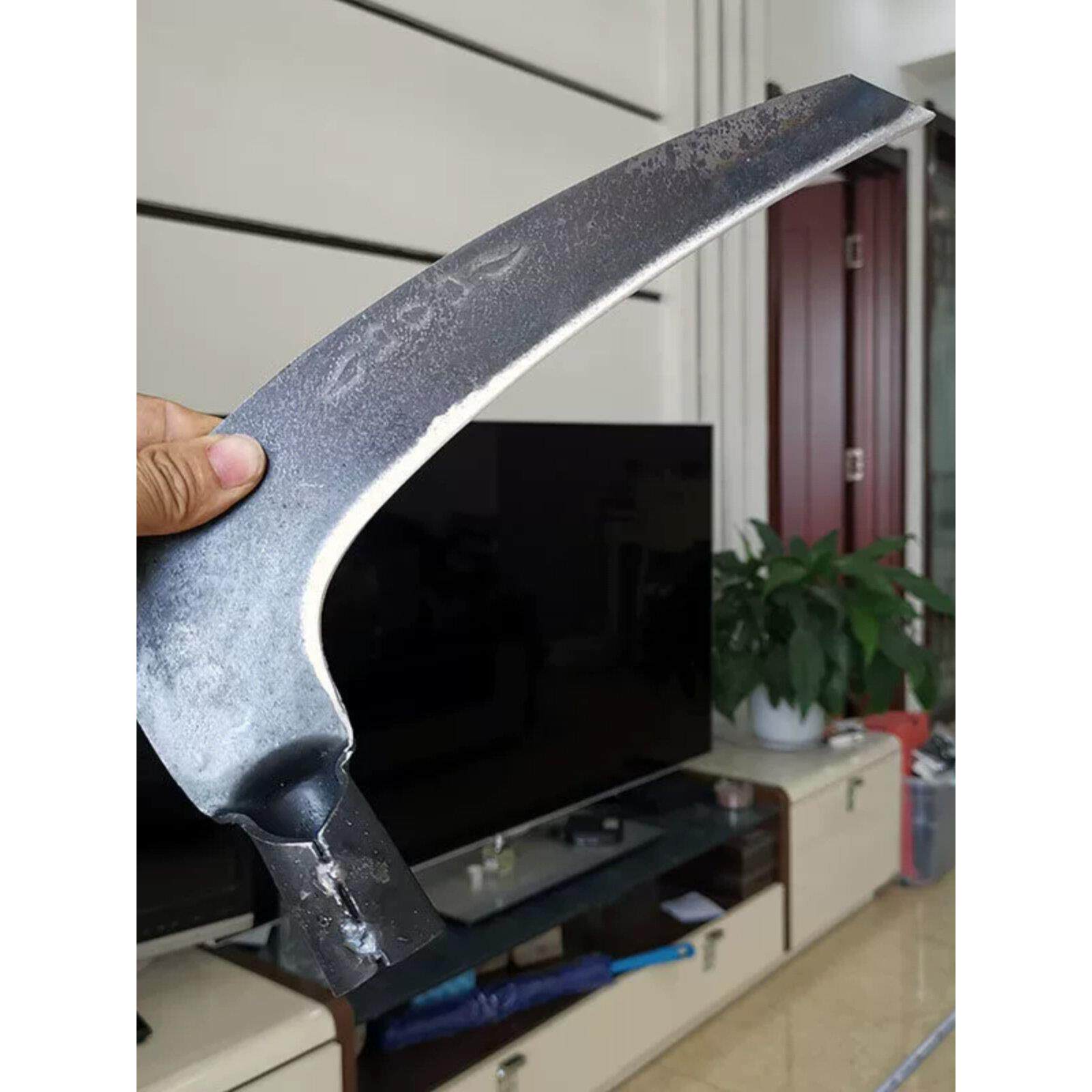 农用割草镰刀老田头钐刀锰钢镰刀头加厚材质锄草开荒工具