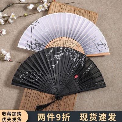 扇子夏天折扇中国风古风女学生便携折叠儿童舞蹈古装汉服凉快耐用