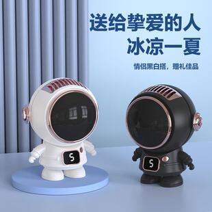 挂脖风扇卡通迷你静音小风扇手持便携usb折叠电风扇 2024新款