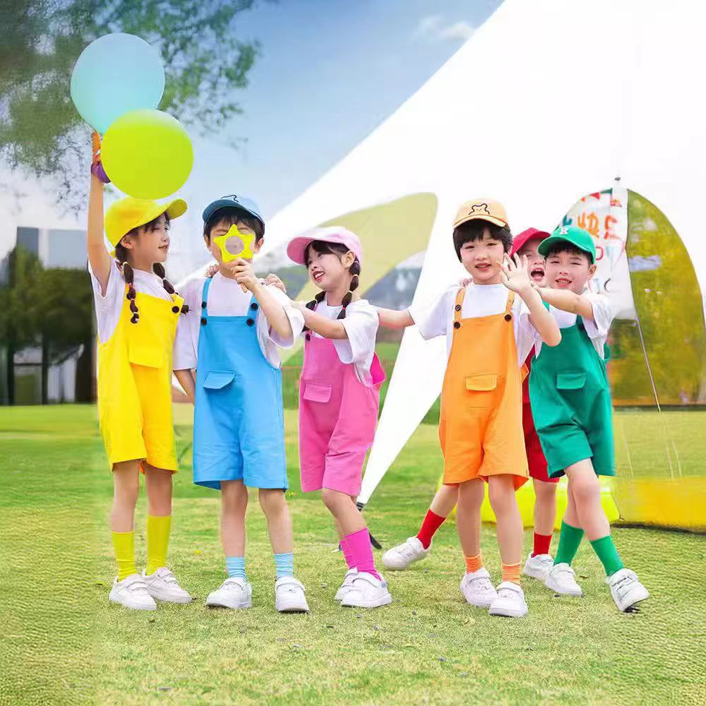 六一儿童节幼儿园舞蹈六色演出服