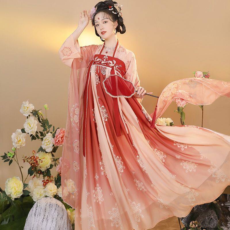 古装汉服女齐胸襦裙中春夏款舞台