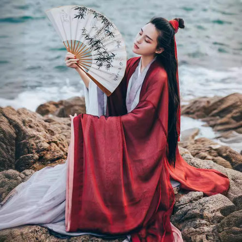 汉服女古装服装仙女复古交领
