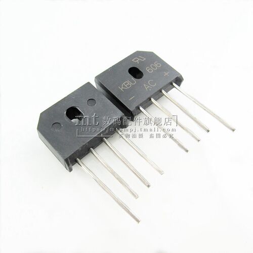 速发【MT】6A/600V KBU606 DIP4  扁桥桥堆 整流桥堆 5只6元