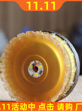 速发古法琉坐台座插电莲花发光底璃圆形加高供佛佛底佛像专用台座