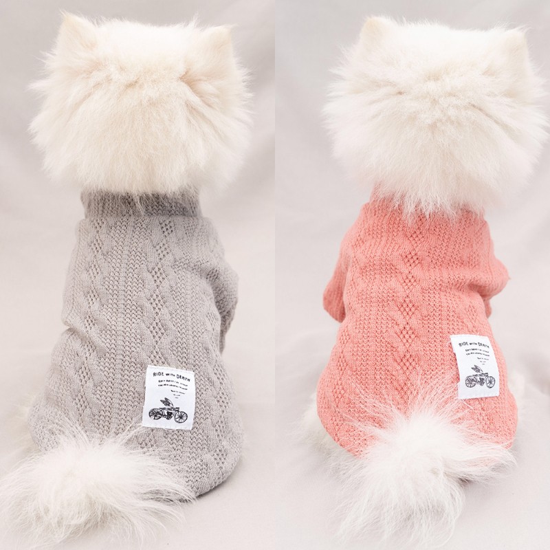 速发可爱毛服狗休闲两脚衣猫咪冬饰服小型犬比熊泰迪打底衣衣