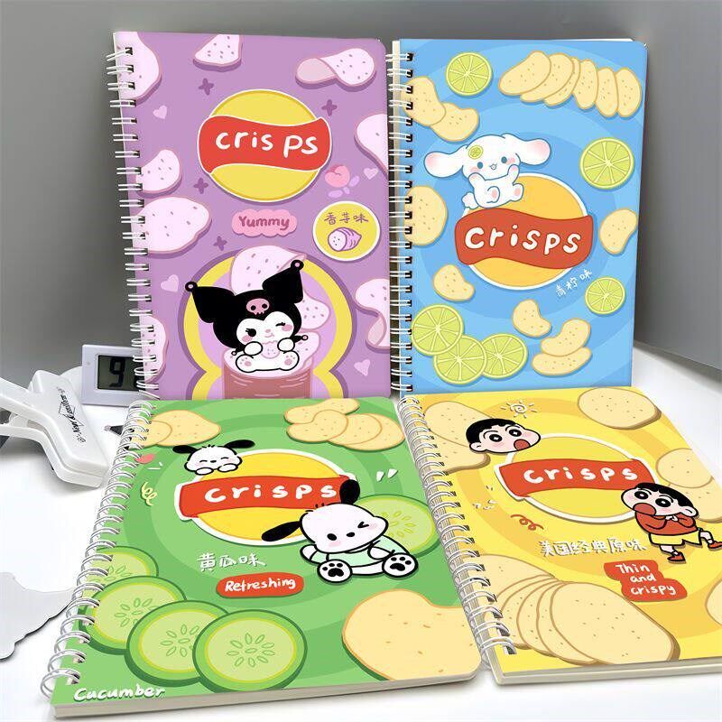 速发乐事薯片搞怪学生创意线圈本横线本学习记事本子