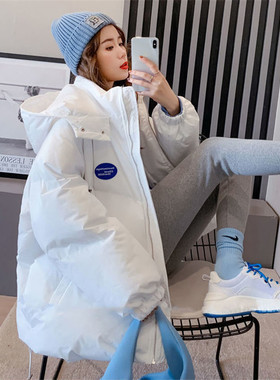 速发Oversized Fashio Pkas Purple Hooded Jaet Wos Witer