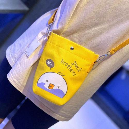 网红大肚杯杯套通用款水壶包帆布大容量斜挎水杯袋子焖烧杯保护套