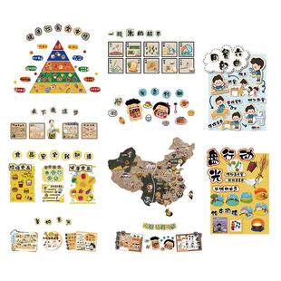 一粒米的故事环创幼儿园墙面装饰主题半成品布置材料食堂文化贴纸