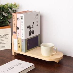 实木书立桌面置物架简易书桌上收纳学生宿舍书桌实用简约现代